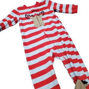 Carters Baby Boys Pajamas Size 3-6 Months Footie Sleepwear Moose